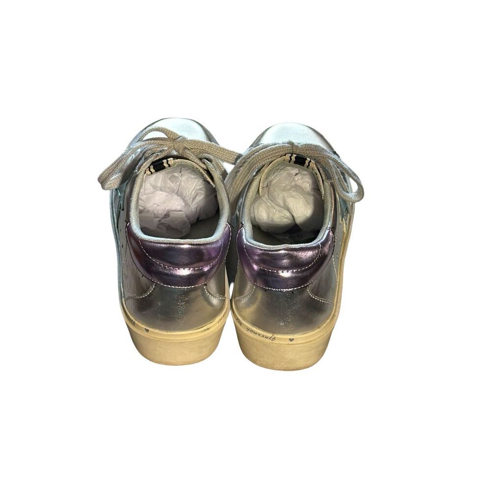 Shu Shop Metallics- Petula Faux Leather Sneaker - Size 7 - Picture 5 of 10